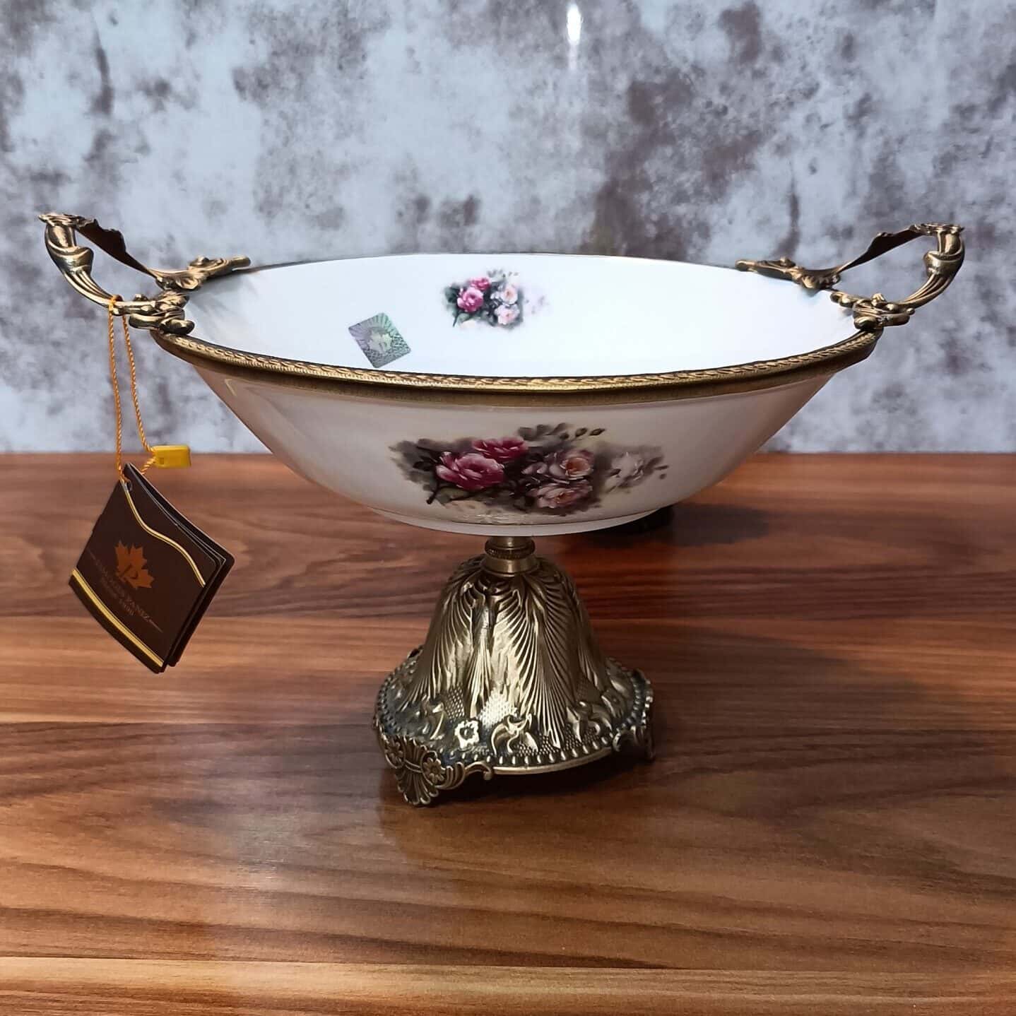 کاسه 23 پایه برنزی آنتیک لمونژ پانیذ 181\1