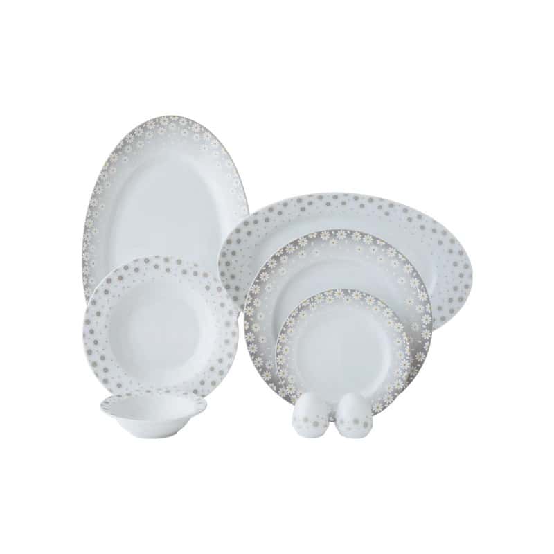 سرویس 74 پارچه چینی زرین ایران طرح کامومیلا