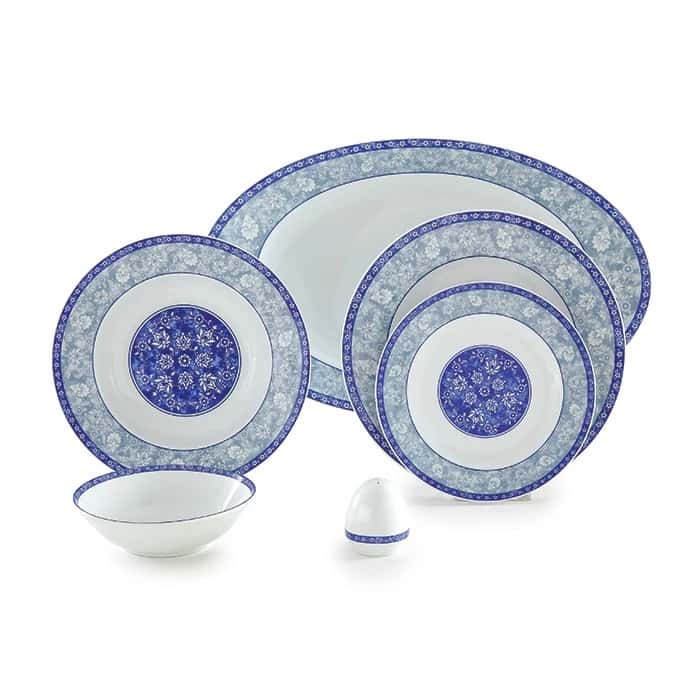 سرویس غذاخوری 28 پارچه چینی زرین ایران مدل ایتالیا اف اصفهان