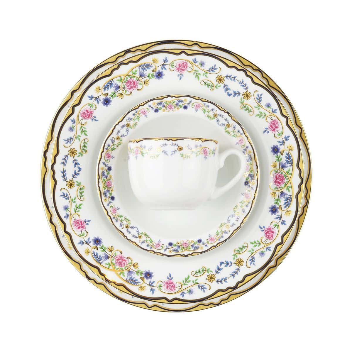 سرویس ۱۰۲ پارچه چینی زرین آرایه گلستان درجه عالی