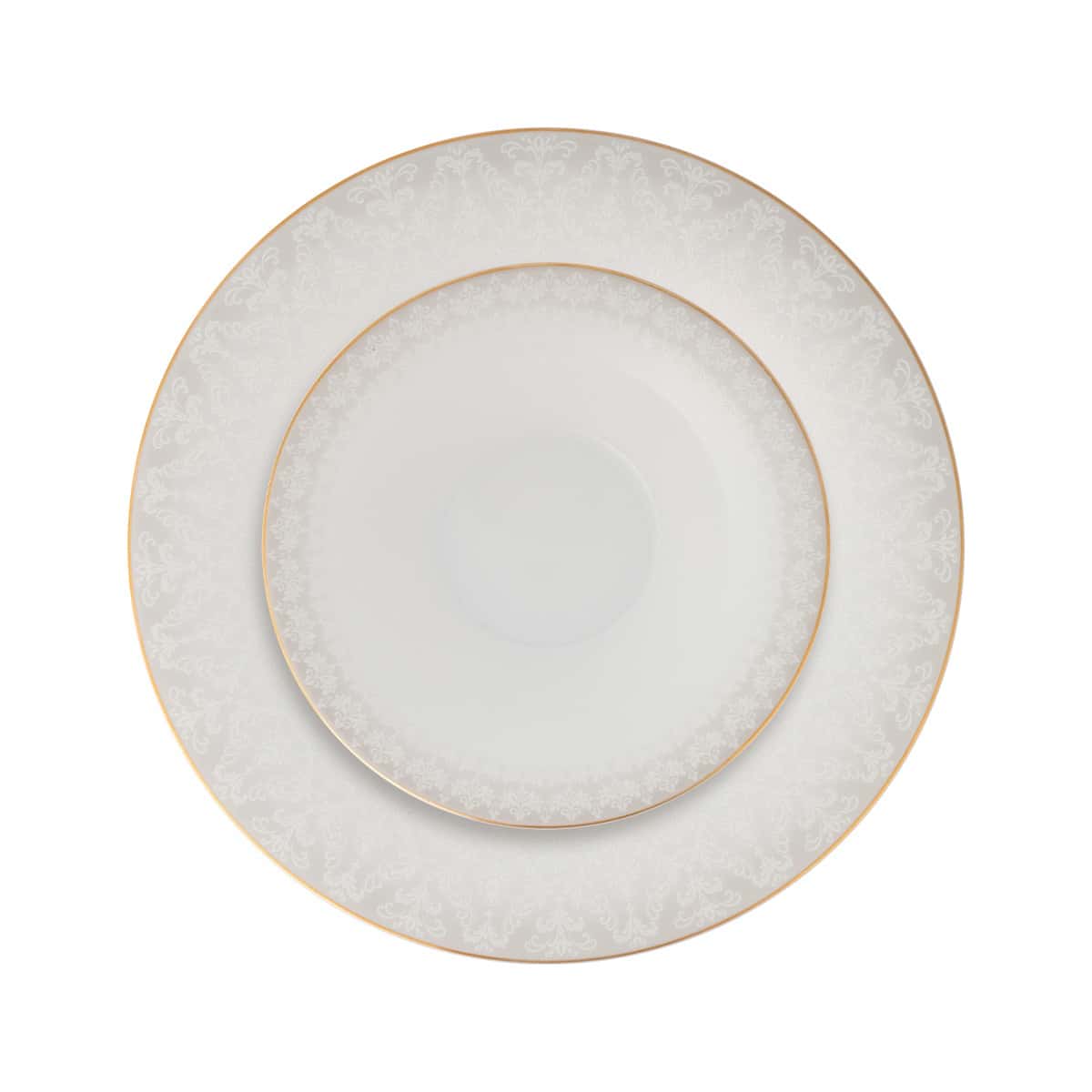 سرویس 35 پارچه سریر سپید چینی زرین 6 نفره پیکره شهرزاد