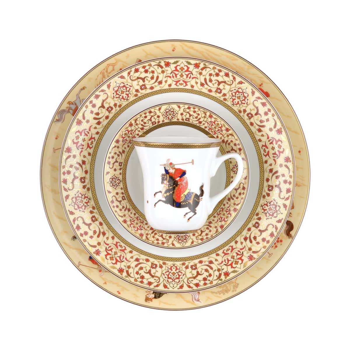 سرویس چینی 108 پارچه شهرزاد والندورفر چوگان 12 نفره چینی زرین