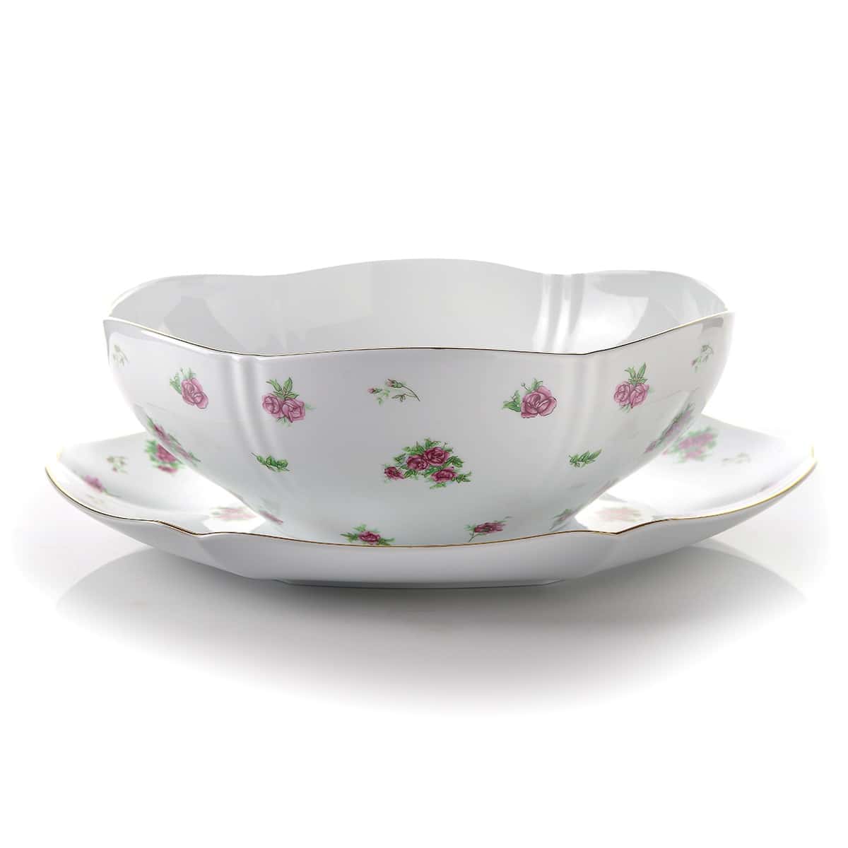 قاب و قدح بیدگل مینیاتوری چینی زرین ایران درجه عالی