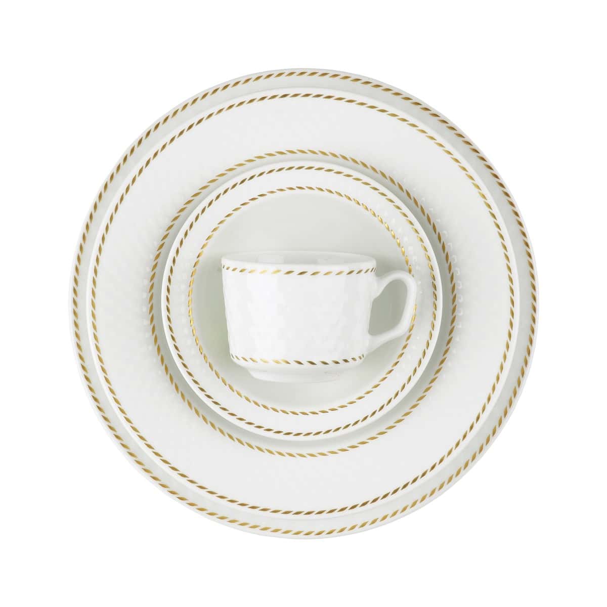 سرویس غذاخوری 12 نفره میلانو سفید رادیانس چینی زرین