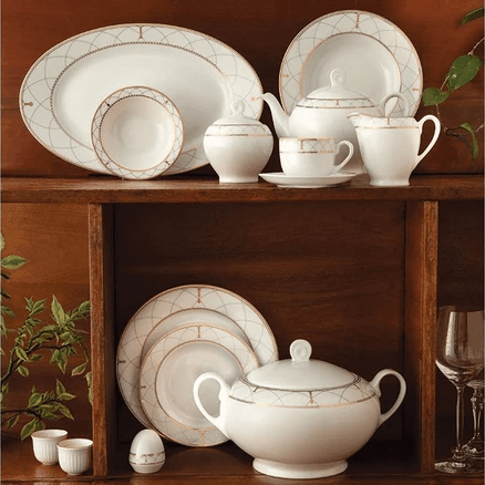 سرویس غذاخوری 102 پارچه چینی زرین ایران سری ایتالیا اف مدل رومانا درجه عالی thumbnail 2