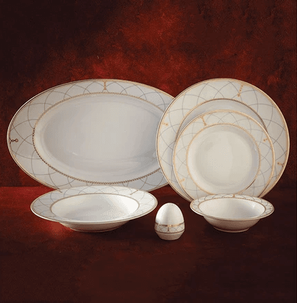 سرویس غذاخوری 102 پارچه چینی زرین ایران سری ایتالیا اف مدل رومانا درجه عالی thumbnail 5