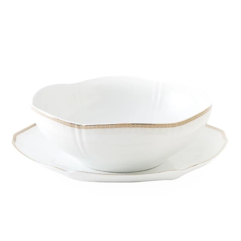 قاب و قدح چینی زرین طرح ریوا طلایی