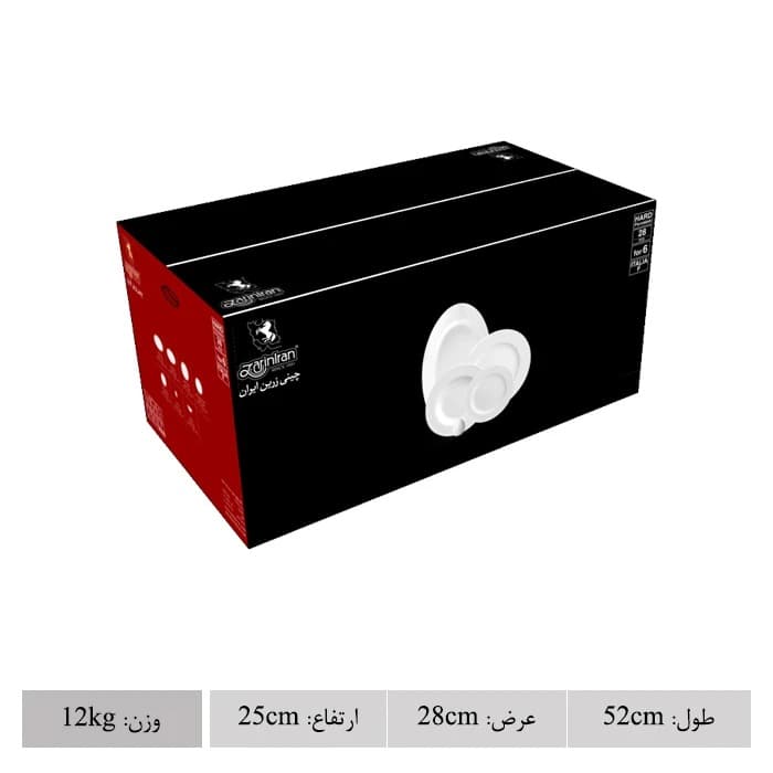 سرویس غذاخوری 28 پارچه چینی زرین ایران مدل ایتالیا اف اصفهان thumbnail 3