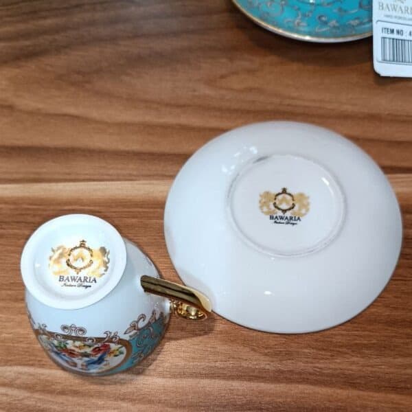 فنجان و نعلبکی باواریا طرح لاولی برد کد 411 thumbnail 2