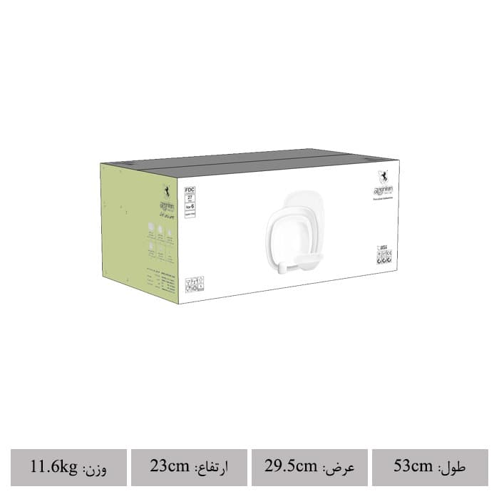 سرویس 27 پارچه کواترو چینی زرین طرح وگاس thumbnail 7