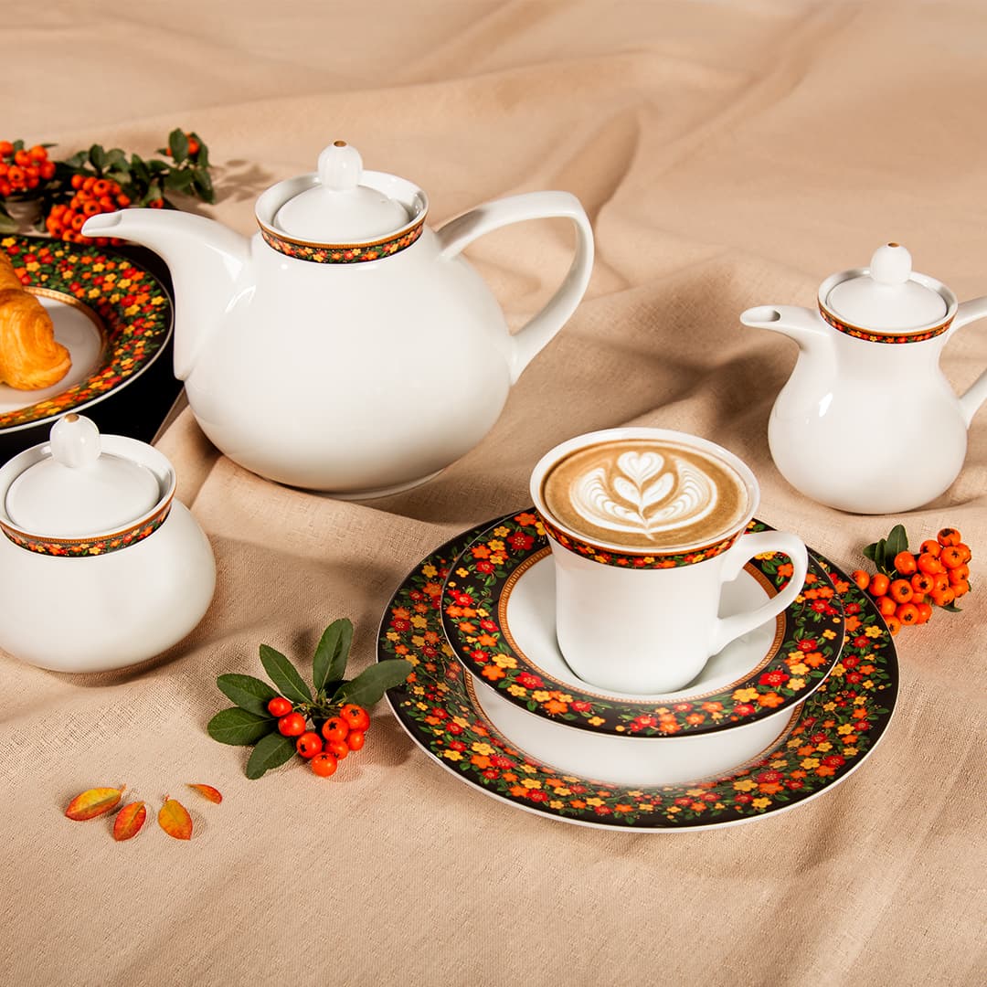 سرویس 108 پارچه والندورفر آرایه شهرزاد طرح سیمرغ چینی زرین thumbnail 2