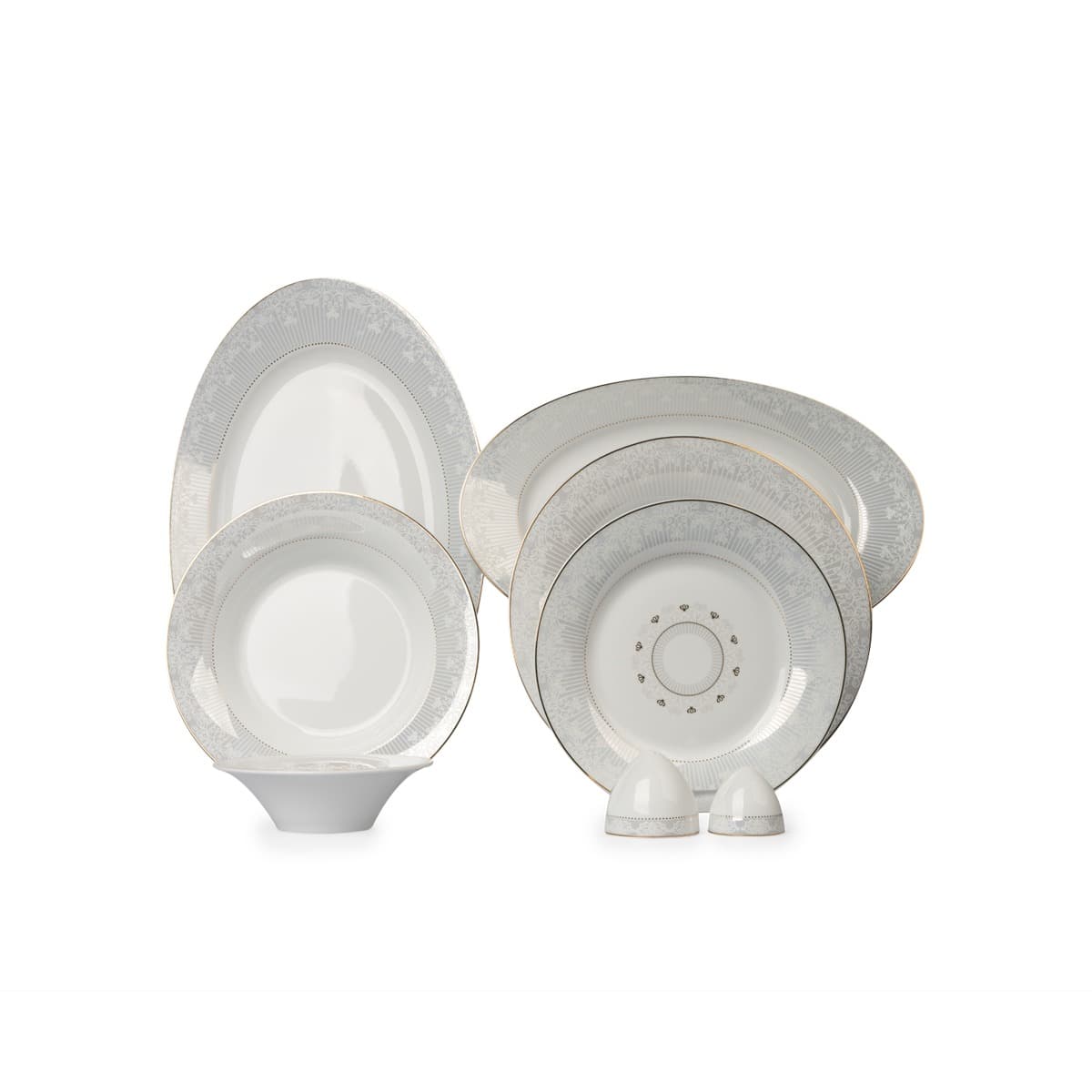 سرویس 35 پارچه سینره چینی زرین 6 نفره پیکره شهرزاد