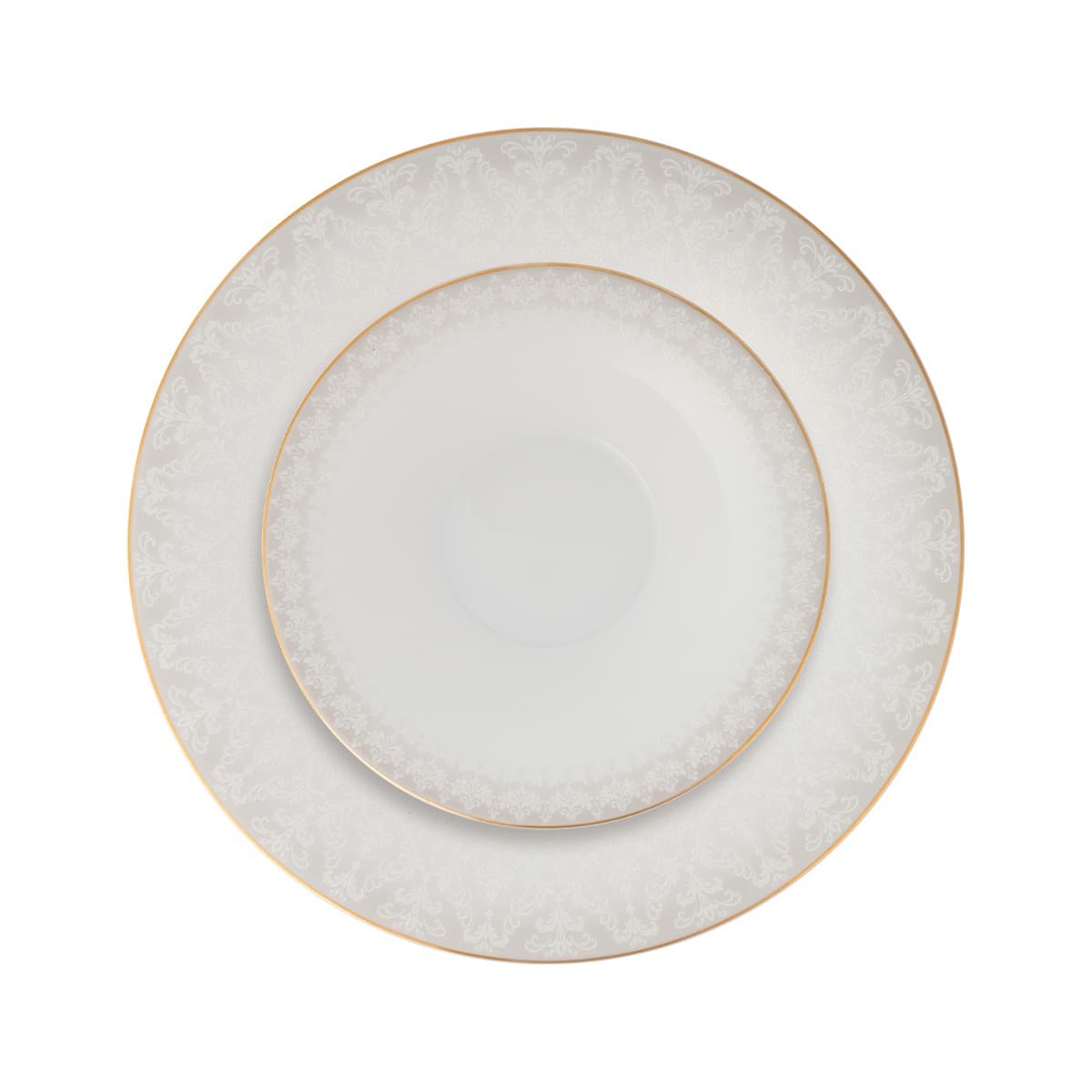 سرویس 35 پارچه سریر سپید چینی زرین 6 نفره پیکره شهرزاد