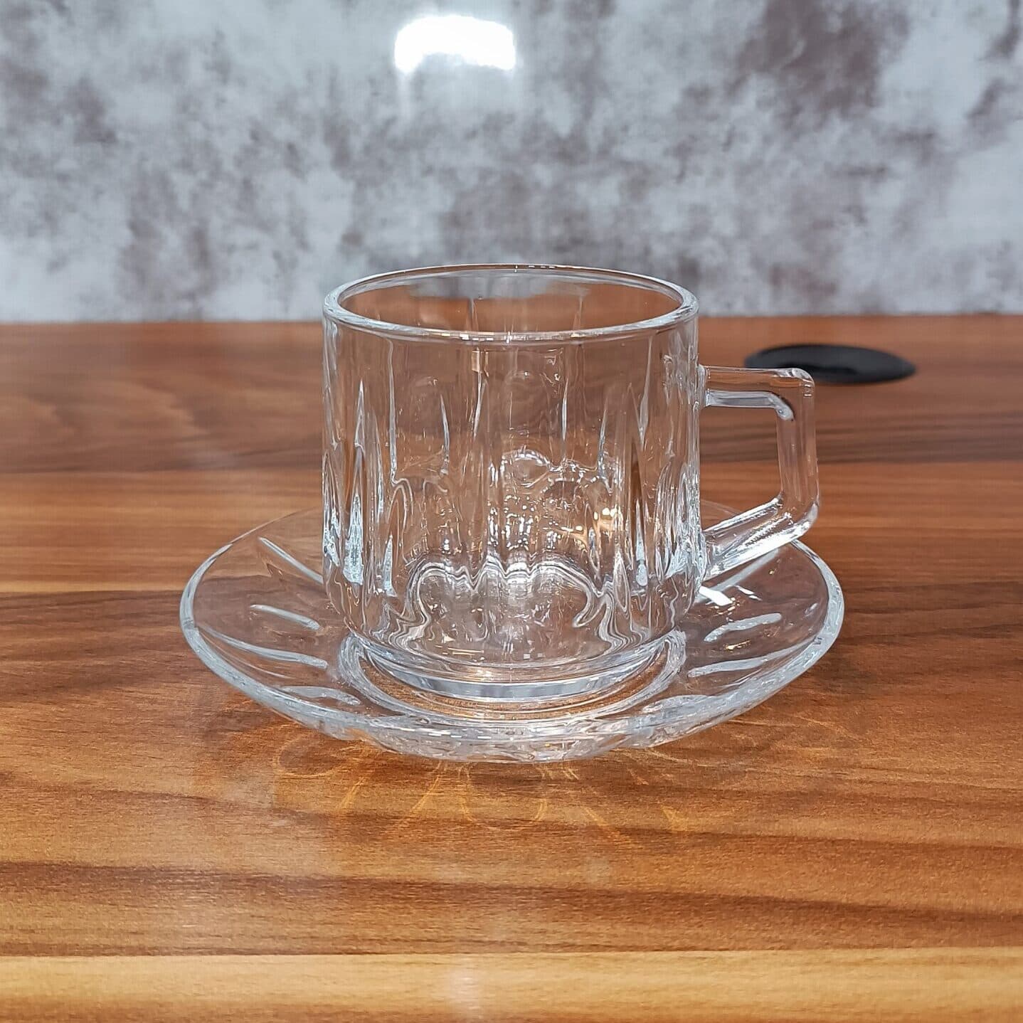 فنجان و نعلبکی 12 پارچه نیزه دلی گلس