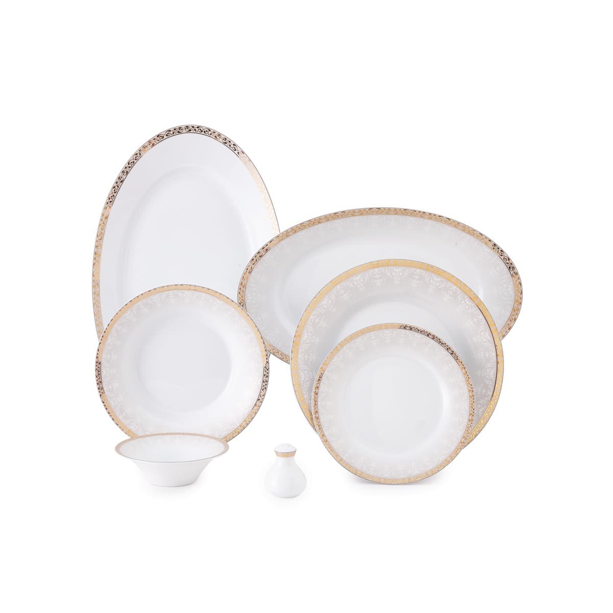 سرویس چینی 108 پارچه شهرزاد رومینا طلایی 12 نفره چینی زرین thumbnail 4