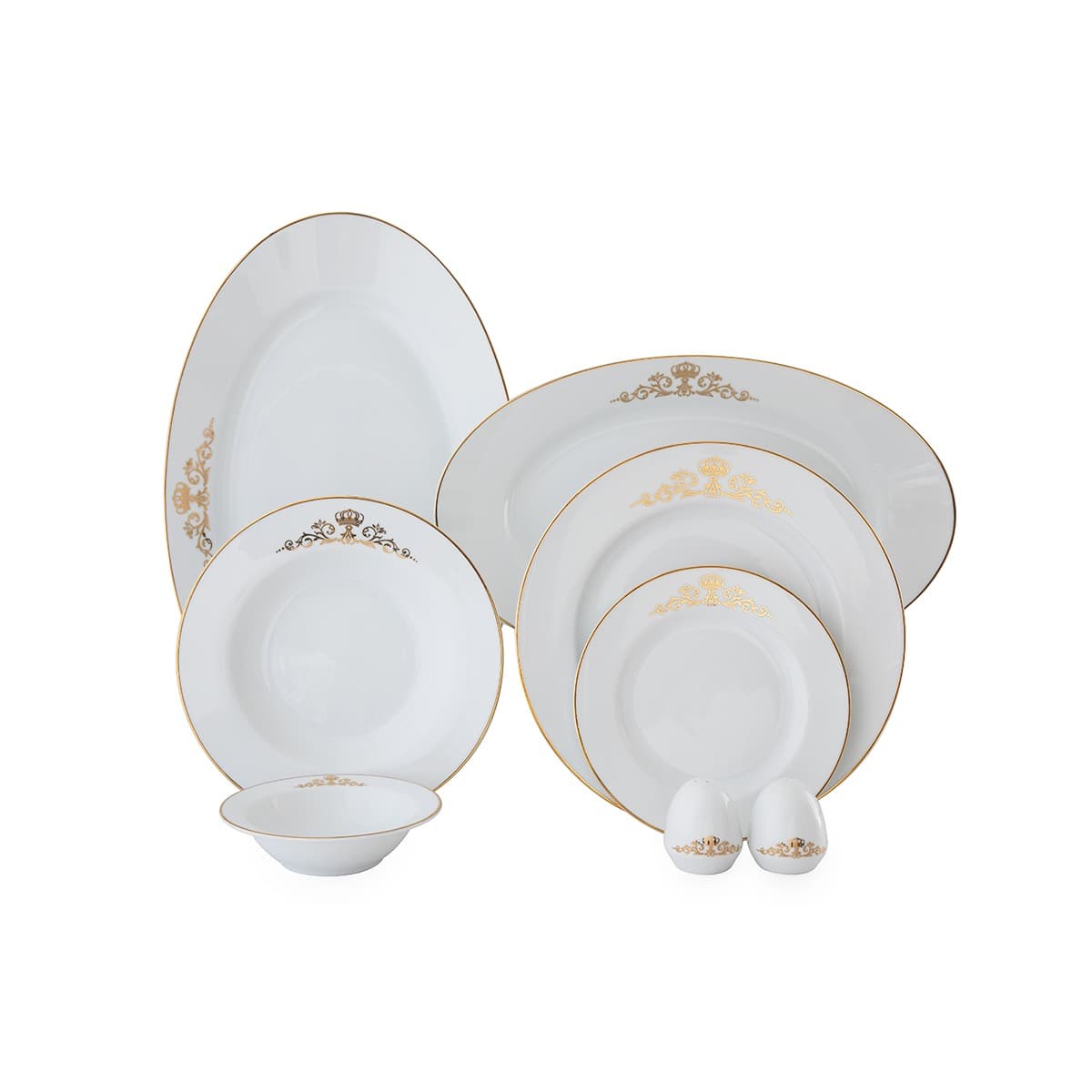 سرویس چینی 102 پارچه ایتالیا کوئین طلایی 12 نفره چینی زرین thumbnail 3