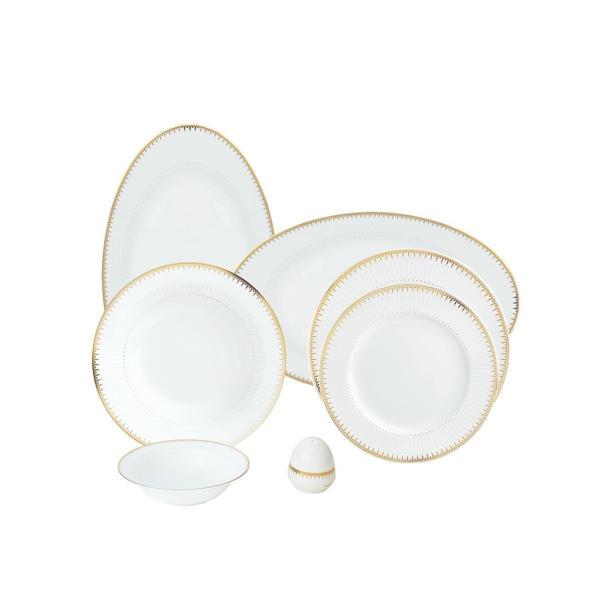 سرویس چینی 102 پارچه ایتالیا اف سپیدار 12 نفره چینی زرین thumbnail 4