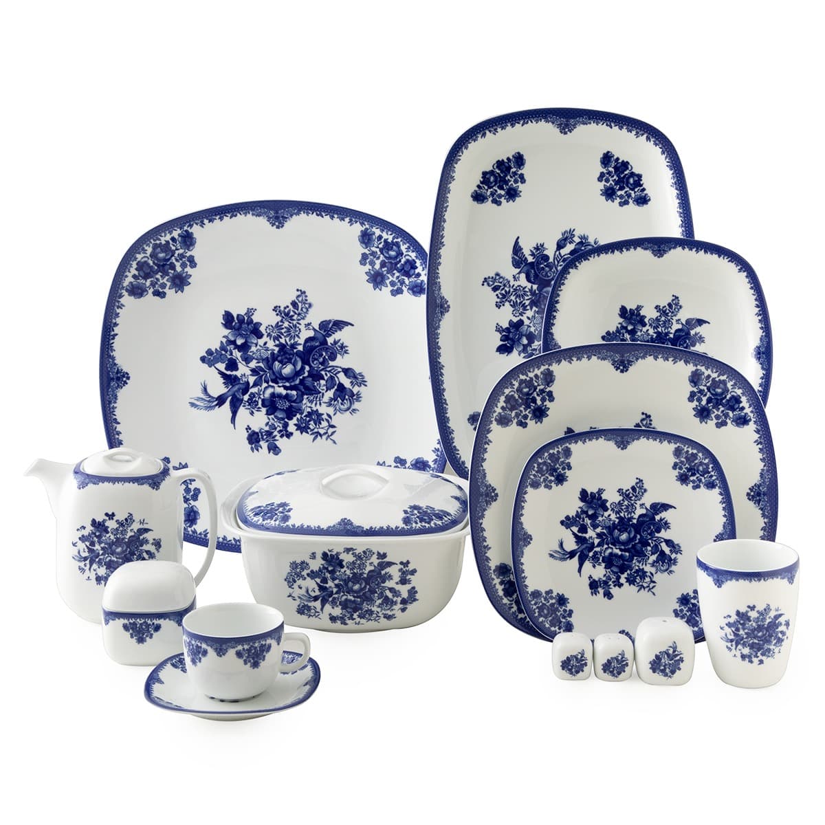 سرویس غذاخوری 98 پارچه 12 نفره فلورانس کواترو چینی زرین thumbnail 4