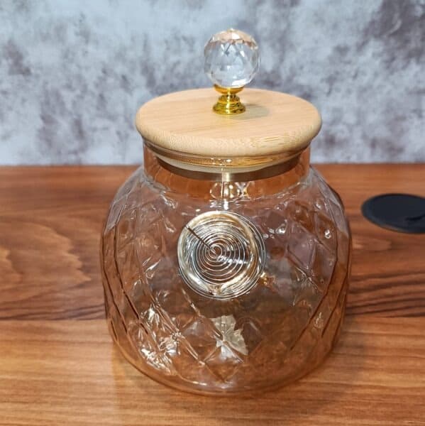 قوری پیرکس شعله مستقیم دلی گلس شامپاینی delisoga thumbnail 2