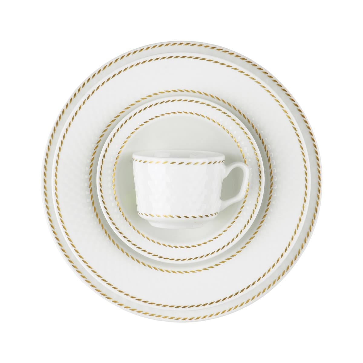 سرویس غذاخوری 12 نفره میلانو سفید رادیانس چینی زرین