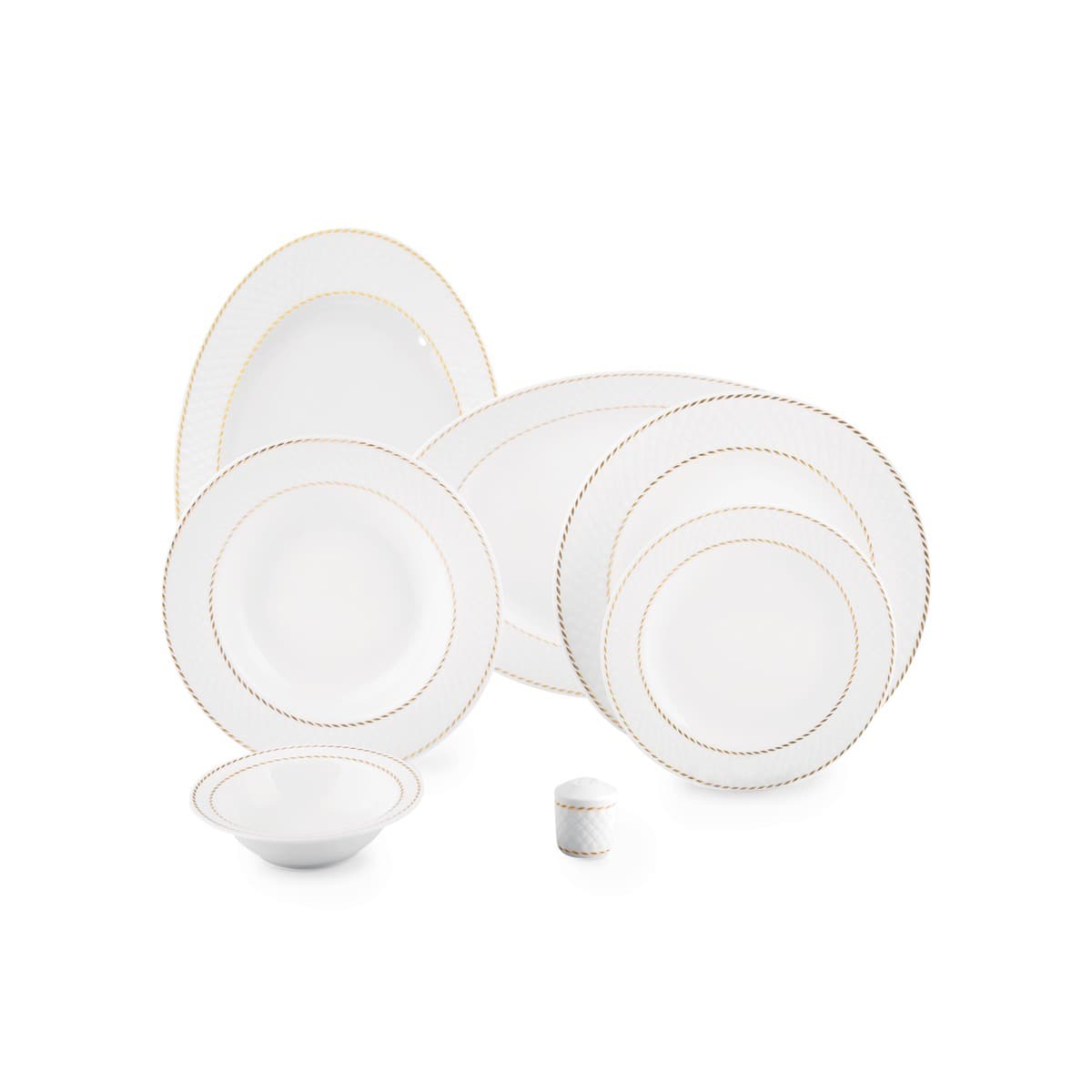 سرویس غذاخوری 12 نفره میلانو سفید رادیانس چینی زرین thumbnail 6